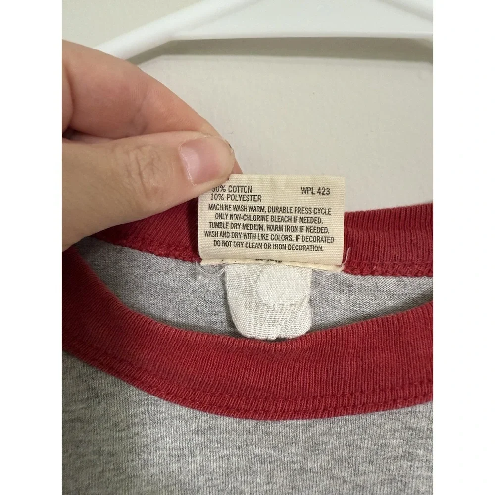 LEVI'S XL Gray Short Sleeve Graphic Ringer Logo T Shirt Unisex Sporty Retro